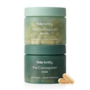 Frida Fertility Pre-Conception Supplement Set, Jeho & Jej denne Vitamíny a minerály pre plodnosť, Vaječná podpora a Sperm zdravie, Kyselina listová, Inositol, CoQ10, 60 Kapsule Každý, 30 dní