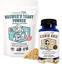 Legendairy Milk Liquid Gold + Pivovar je kvasinka, Dojčenie Doplnky pre mlieko Supplements for Milk Supply - Laktácia podpora pre produkciu materského mlieka - slanina-free, non-GMO,