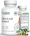 Extrakčné kapsule Olive Leaf - Immune Supplement od Muži a ženy, Polyfenol a Flavonoid od Celková Wellness - Non-GMO a Vegan Olive Oil Kapsule - 60 Počet