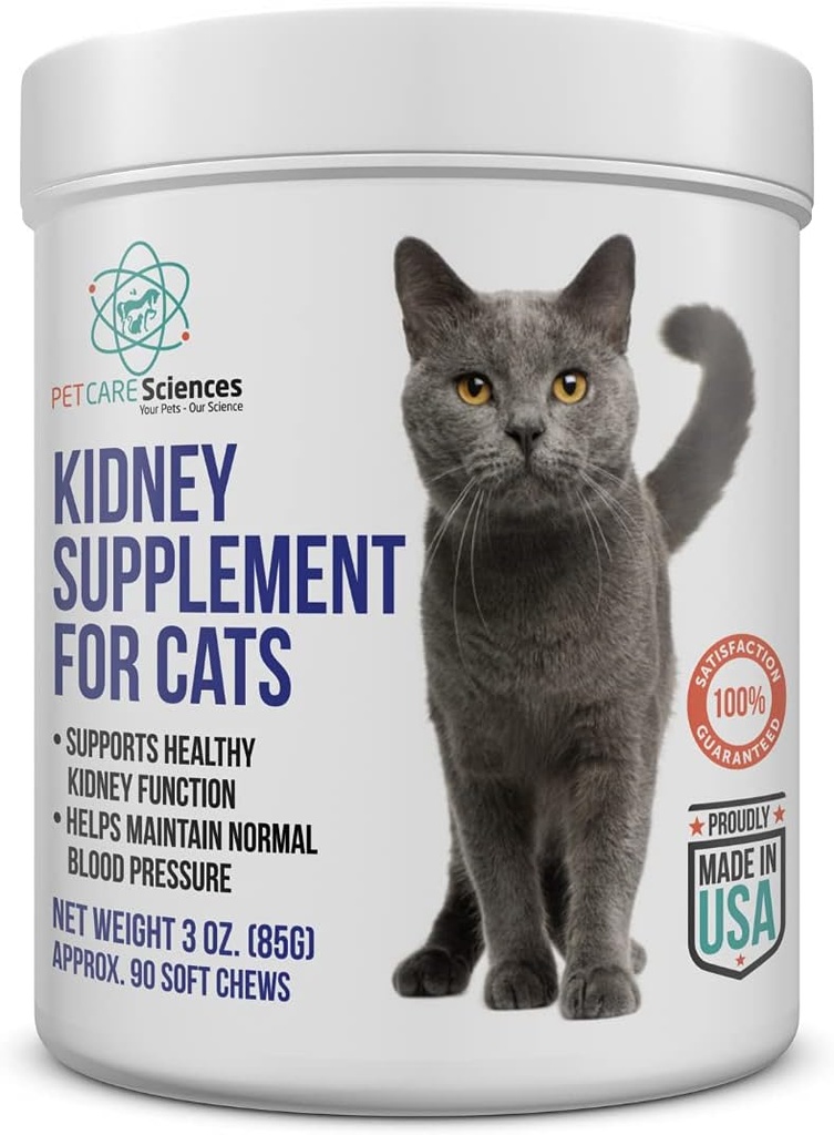 Approx 90 Slúži Cat Obličky Podpora Chews - Feline Obnovenie obličiek - Renálne Cat Treaty - Mačky Obličková podpora Doplnkové - močové Tract Irrity Control for Cat - Made in The USA