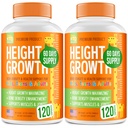 Balenie 2 Height Growth Maximizer - Made in USA - Natural Height Incrows Booster & Teen Vitamines - Pills to Grow Taller any Age - Bone Growth Supplement for Adults & Kids - 120 capsules