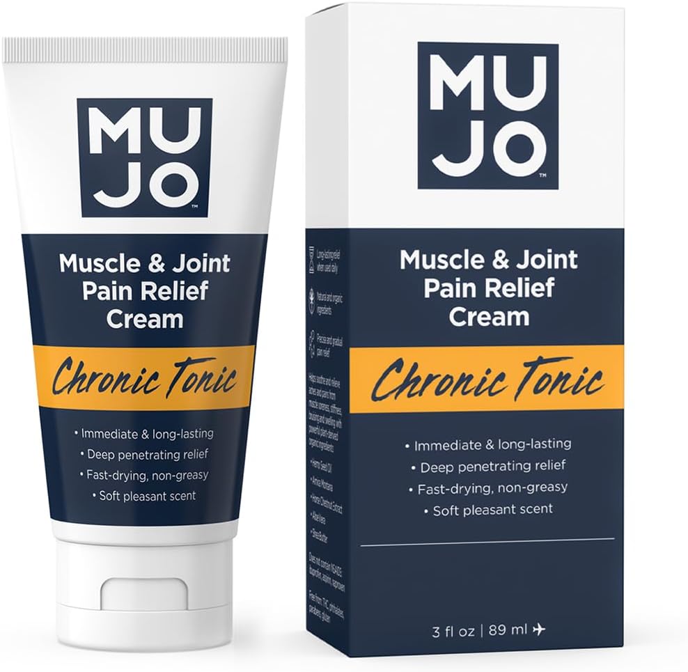 MUJO chronické svalové a kĺbové krém na úľavu od bolesti - rýchlo pôsobiace, dlhonosné organické zložky - hlboká penetrácia pre artritídu - 3 fl oz