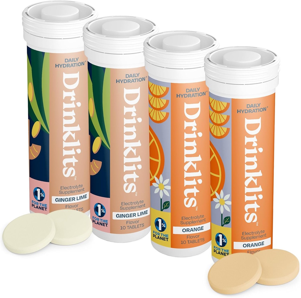 Nápoje Ginger- Lime & Orange Electrolyte tablety (4) Tube Bundle 