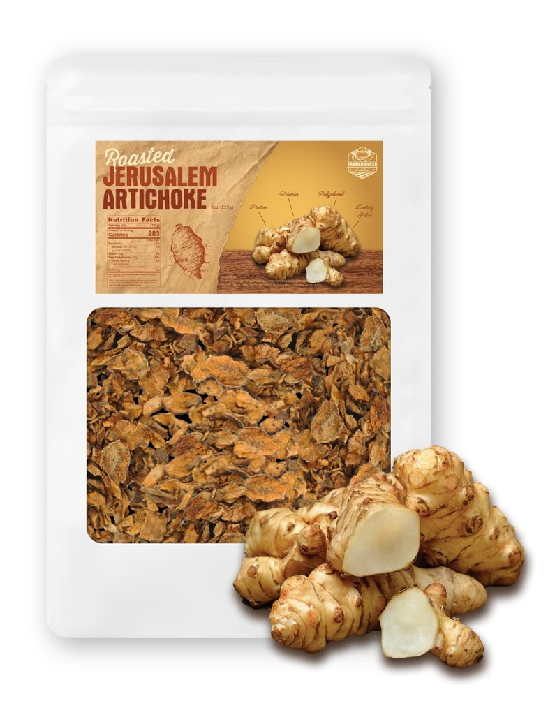 (8oz) Farmer Queen Pražený Jeruzalem Artičoky Helianthus Tuberosus Rich Inulin Polyfenol Dietary Fibe