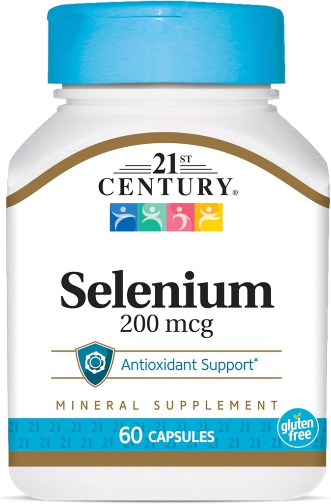 21st Century Selenium 200 Mcg Kapsule, 60 grófov (Pack of 2)
