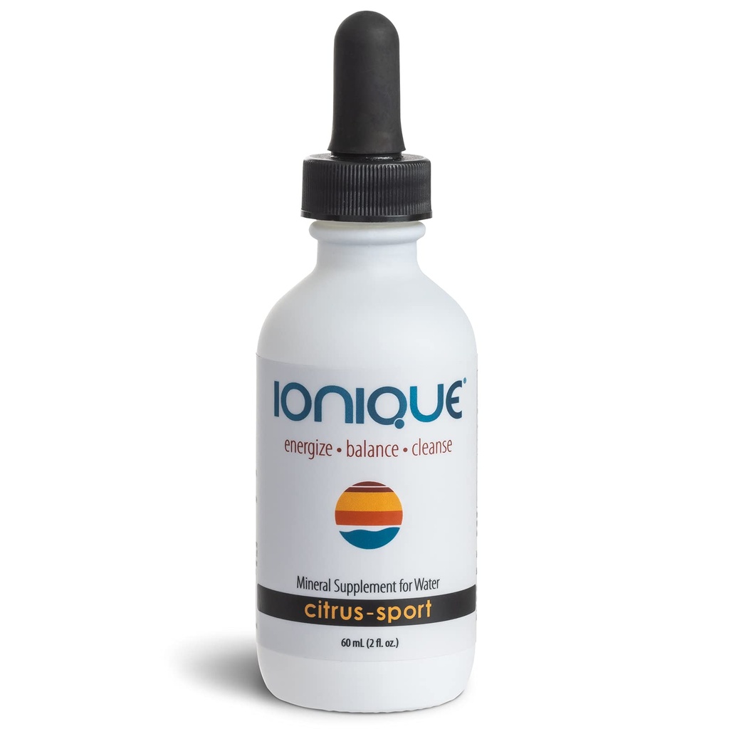 NEW Ionique Mineral Supplement for Water - horčík, Trace Mineral & Electrolyte Hydratačný systém, Podpora pre migrény, Zápcha, Mozgová hmla, Svalové kŕče, Spánok, Jedna 2 oz fľaša tekutých kvapiek