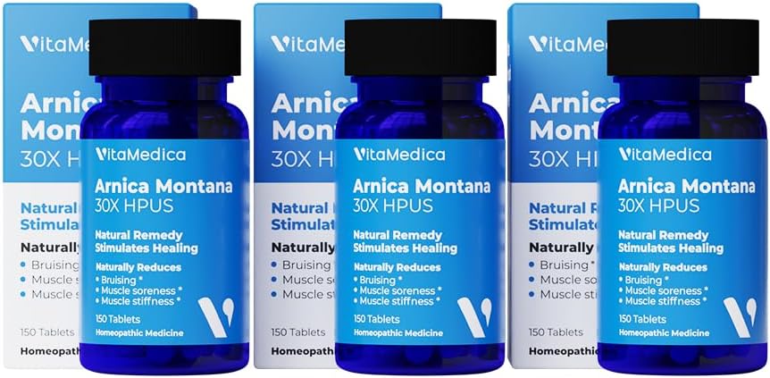 VitaMedica Arnica Montana 30X Homeopatické tablety pre bolesti podliatiny a opuchy 