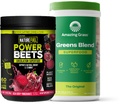 Amazing Grass Greens Blend Superfood: Super Greens Powder Smoothie Mix pre Boost Energy, 60 Slúži & Nature Fuel Power Repets Powder, Repeat Root Powder, Podpora Prírodná energia, 60 Slúži