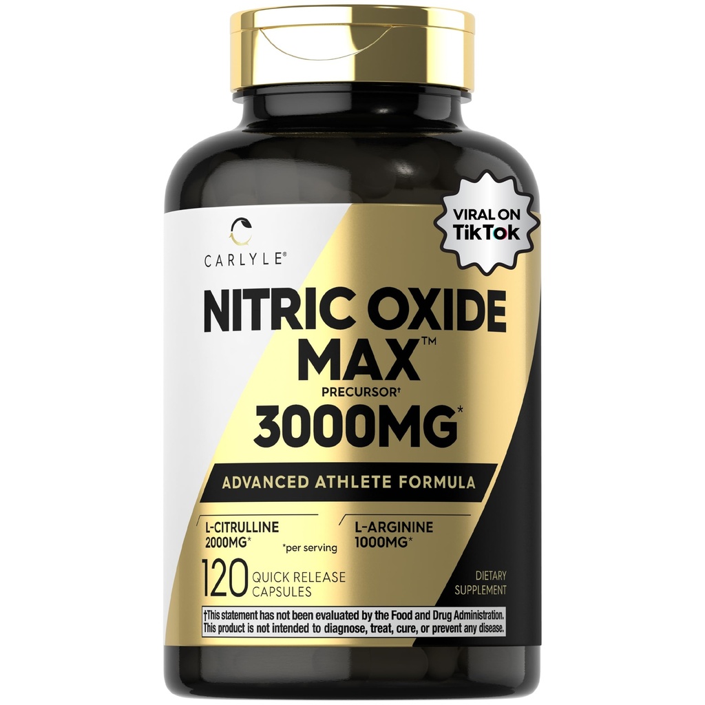 Carlyle Nitric Power Supplement 3000mg 