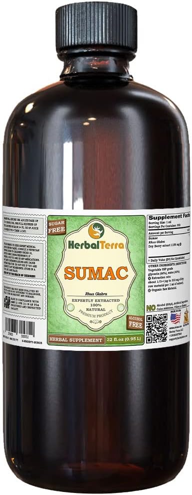 Suma (Ffaffia paniculata) Glycerit, sušené korene bez obsahu alkoholu tekutý extrakt (názov brad: bylinný tera, hrdo vyrobený v USA) 32 fl.oz (0,95 l)