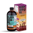 Etiópsky čierny olej zo semien - 3,43% Thymochinónu so studenou potlačou čiernej rasce z Pure Nigella Sativa - prvé lisovanie Blackseed Non-GMO zlepšenie - 16 Oz Sklenená fľaša Sladká Sunna