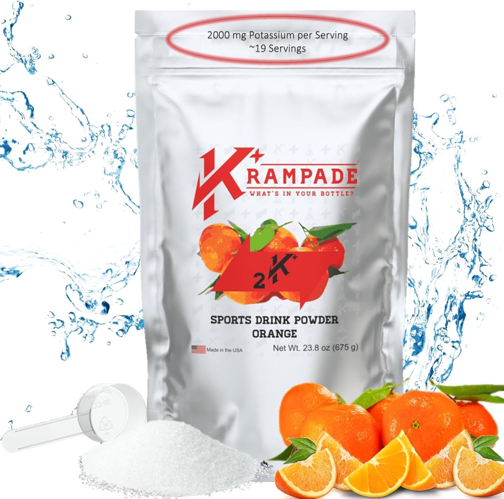 Krumpade Electrolytes prášok Draslík Supplement - 2000 mg K+, >2X viac ako kokosová voda