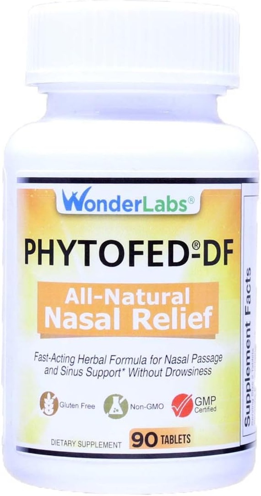 Wonder Laboratories Phytofed-DF All-Nasal Relief and Decongestant, 90 tabliet