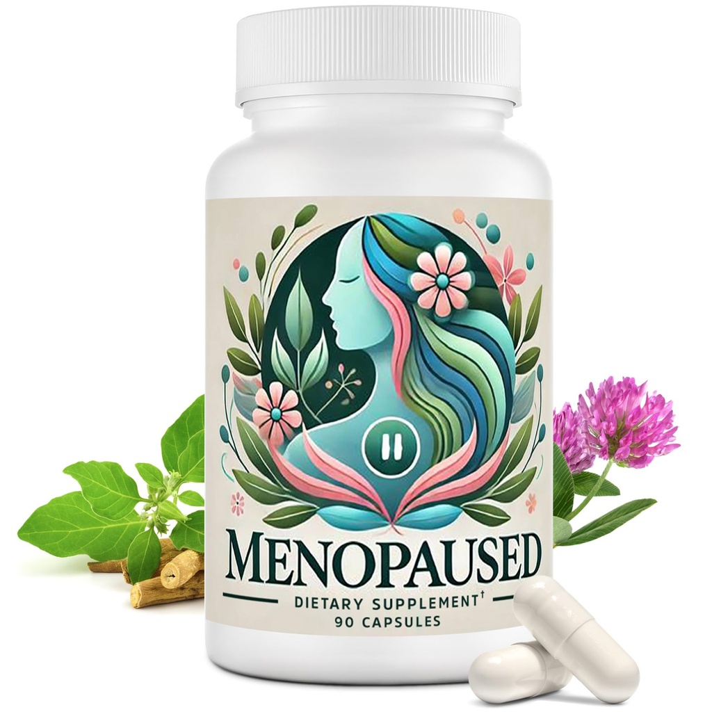 Menopauza Doplnky pre ženy -Ženy Multivitamín pre wellness a vitality -Herbal Support pre Hormone Balance & Emocional Comfort - Ideálne pre Hot Flash & Night Sweat -90 Kapsule