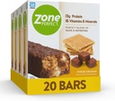 ZonePerfect Protein Bars, 13g Protein, 16 Vitamíny a minerály, Protein Snack, Fudge Graham, 20 Bars
