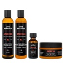 Živý bradavičnatý kompletný grooming kit - umývanie, kondicionér, maslo a olej - Made in the USA with All-Natural Ingredients - Mens Groom Set 