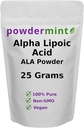 Prášok Alpha Lipoic Acid (RS-ALA, čistá ALA) (viaceré veľkosti) Antioxidant (powder ALA)