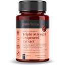 pyreclinica Grape Seed Extract 300mg x 180 Tablety - 90% Oligomeric Proanthocyanidíny. 300% silnejšie ako pravidelné hroznové semeno.