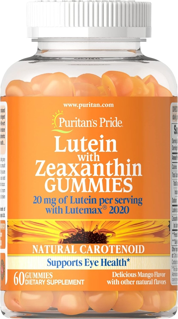 Puritan's Pride Lutein with Zeaxantin Gummies, 60 Count