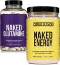 Naked Vegan Energizing Muscle Recovery Bundle: Naked Citrus Energy a 240 Naked L-Glutamine Kapsule, 1000mg