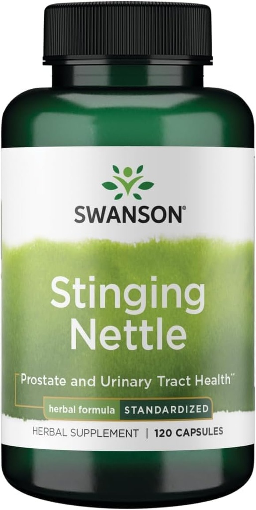 Swanson Stinging Nettles - Bylinné doplnky Prostate Zdravie a močové Tract Podpora - Prírodné Formula podporujúce respiračné zdravie a fluidné bilancie - (120 Kapsule)