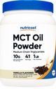 Nutricost Premium MCT Oil Powder (1 LB, Vanilla) - Najlepšie pre Keto, Ketóza, a Ketogénne Diet - Zero Net Carbs, non-GMO a Gluten Free, Medium Chain Triglyceride