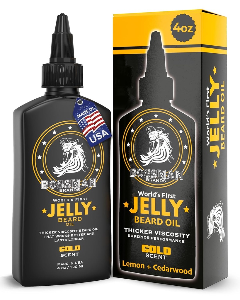 Bossman želé medvedí olej pre mužov (4 oz, zlatá vôňa)