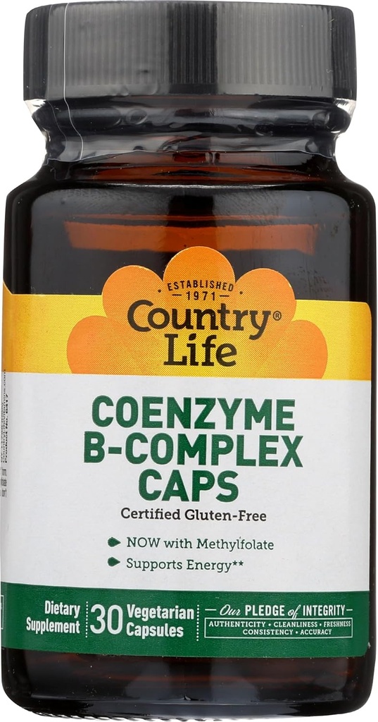 Country Life Coenzým B Complex, 30-Count