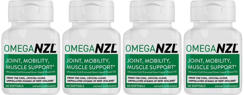 Original Omega-3 Joint Support Supplement, Best Natural Muscle Relief, Green-Lipped Mussel Oil, 240 Softgels, No Fishy Dochute