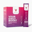 VERTIKÁLNE Práškové tyčinky oxidu dusnatého - Doplnok pre vylepšenú energiu, zaostrenie a dennú wellness - L-arginín, CoQ10, kyselina alfa-lipová, 30 jednodávkových palicov