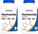 Nutricost Niacinamide (Vitamin B3) 500mg, 240 Capsules (2 Bottles)