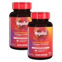 MegaRed extra sila 500mg Omega-3 rilový olej doplnok s EPA/DHA, žiadna rybia dochuť podporuje zdravie srdca, 80 gróf softgels (2 balenia)