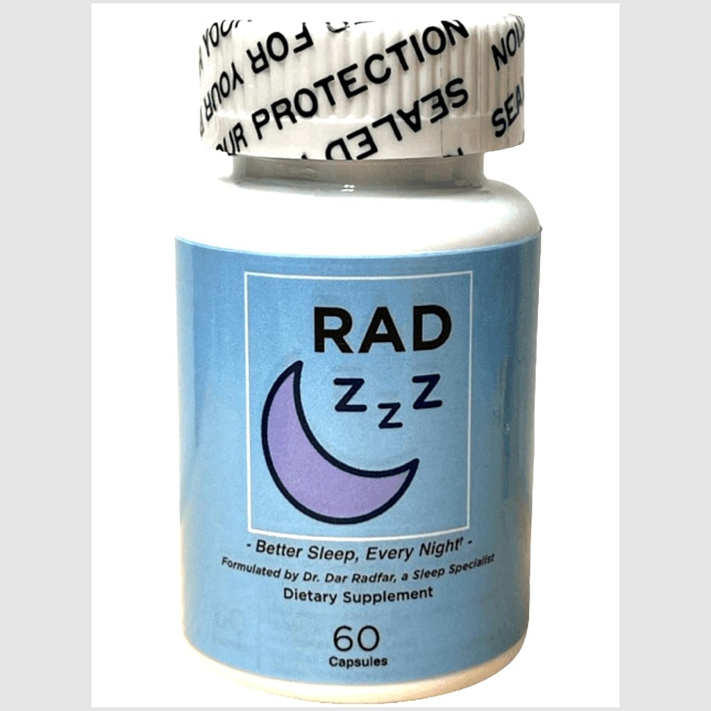 Rad ZZZ Natural Sleep Aid Pills - 60 Kapsule