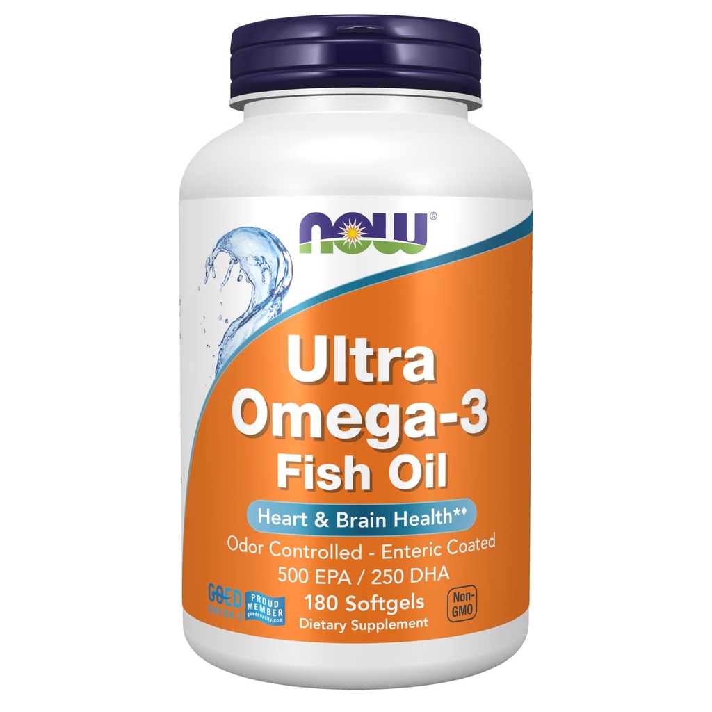 TERAZ potravinové doplnky, Ultra Omega-3 Molekulovo destilované a enterické potiahnuté, 180 Softgels