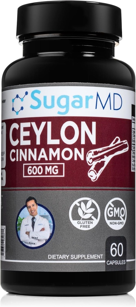 Ceylon škorica kapsule - 60 podľa SugarMD
