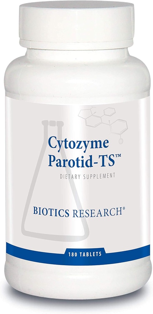 Biotics Research Cytozyme Parotid TS Parotid Concentration, Digestive Health, Supports Parotid Gland Funging, Fosters Enzyme Production, SOD, Catalase, Potent Antioxidant Activity 180 Tablets