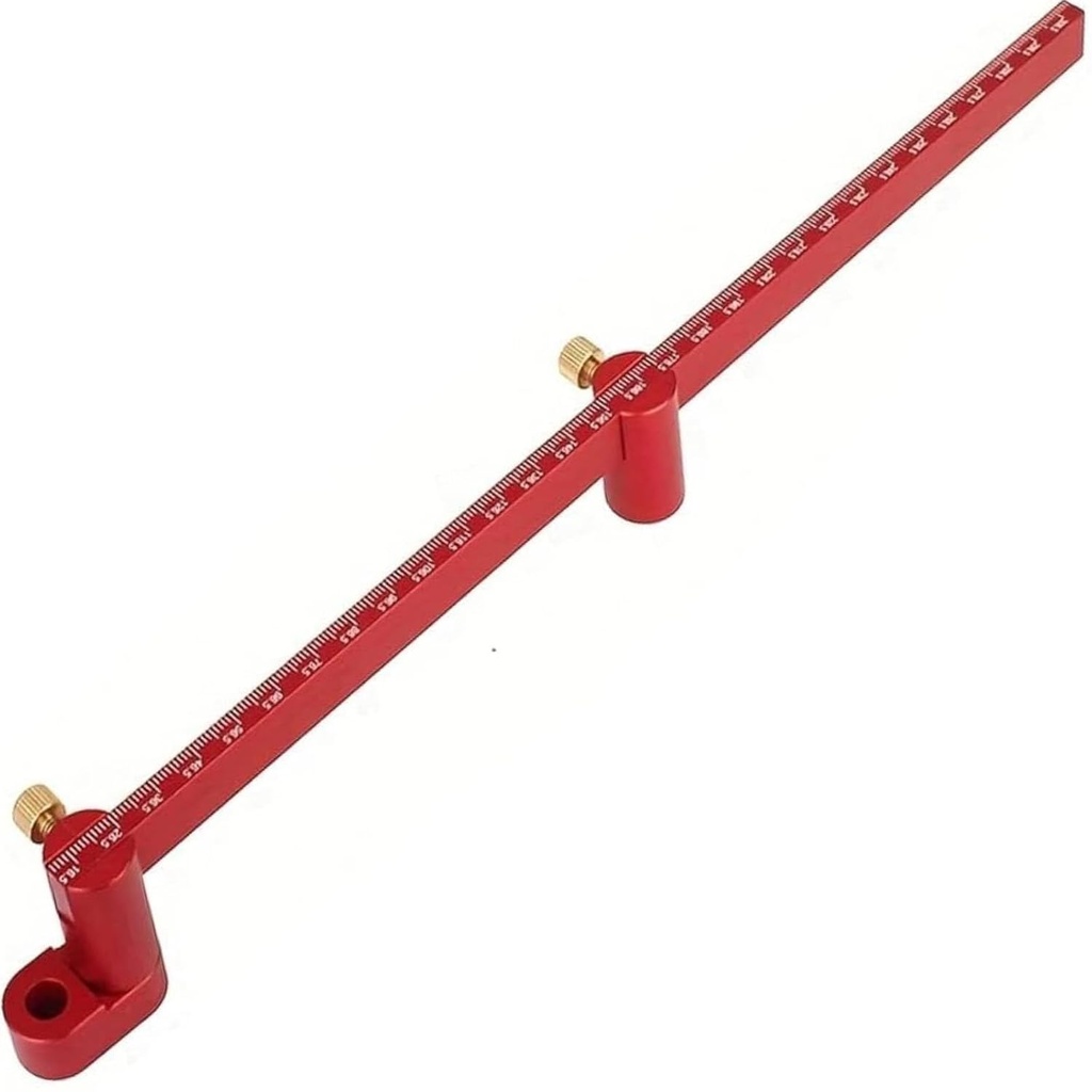 300mm Drevospracujúci Kompas nástroj, Drevospracujúci Kompas Scriber, Veľký Kompas pre drevospracujúci, Kruh Kompas Drevospracujúci Kruh Pravítko značenie Gauge Circle značenie nástroj - červená