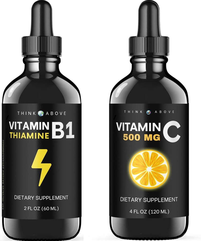 Vitamín B1 tiamín-mononitrát - kvapalné kvapky - 2 oz
