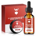 Brada rast Kit - 2X koncentrácia biotín pre mužov, prírodné zložky s arganový olej, jojobový olej a vitamín (Vanilla)