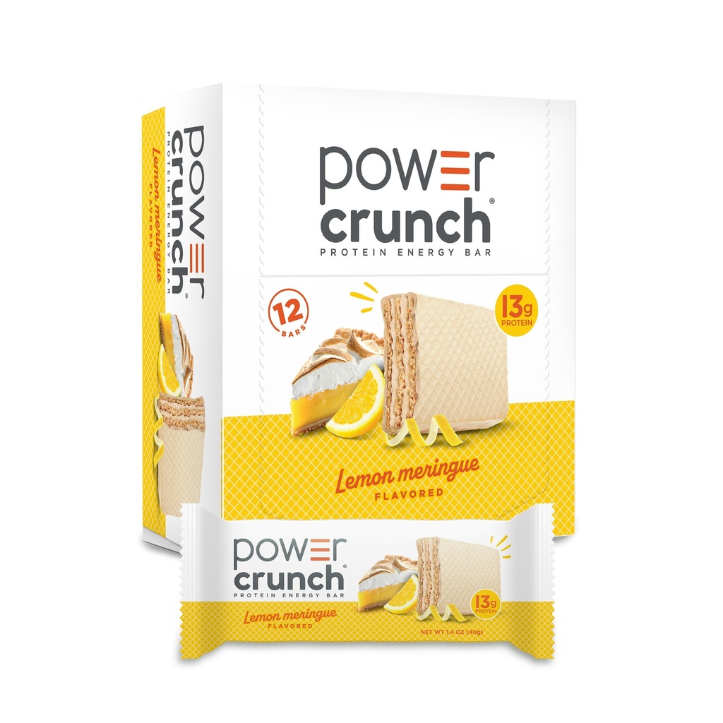 Power Crunch Protein Wafer Bary, Vysoké Bielkoviny Snacks s lahodnou chuťou, Citrónové Meringue, 1.4 Ounce (12 Počet)