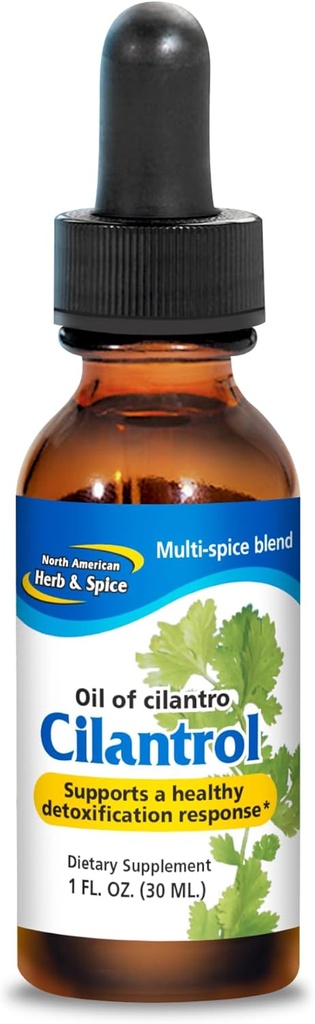SEVER AMERICAN HERB & SPICE Cilantrol - 1 fl. oz. - Podpora trávenia - Cilantro Extract - Non-GMO - 130 Servings