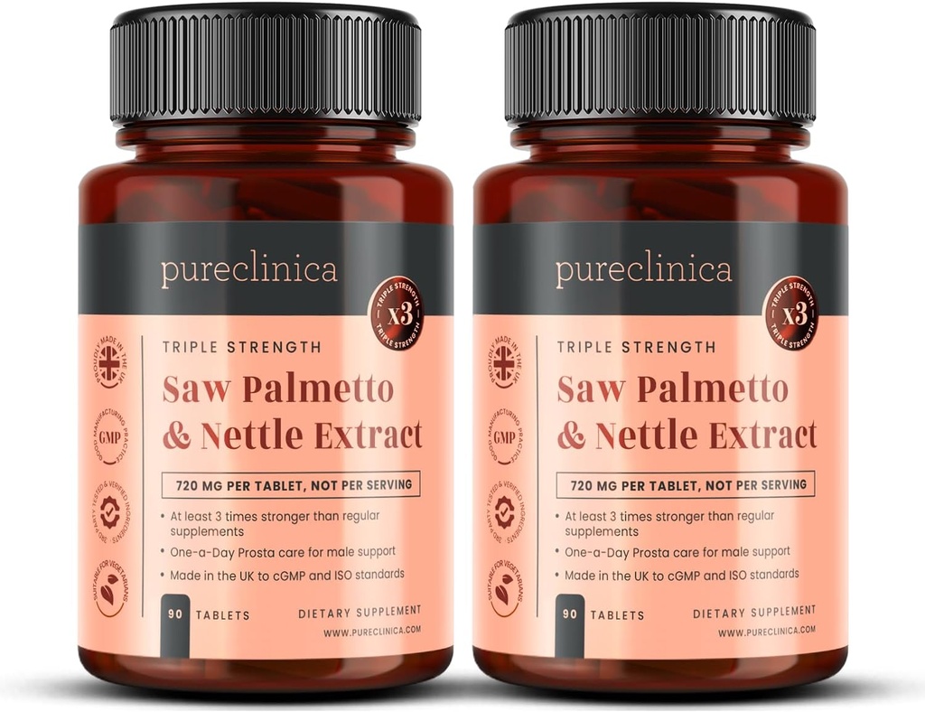 2-Pack Triple Strength Saw Palmetto & Nettle Root 
