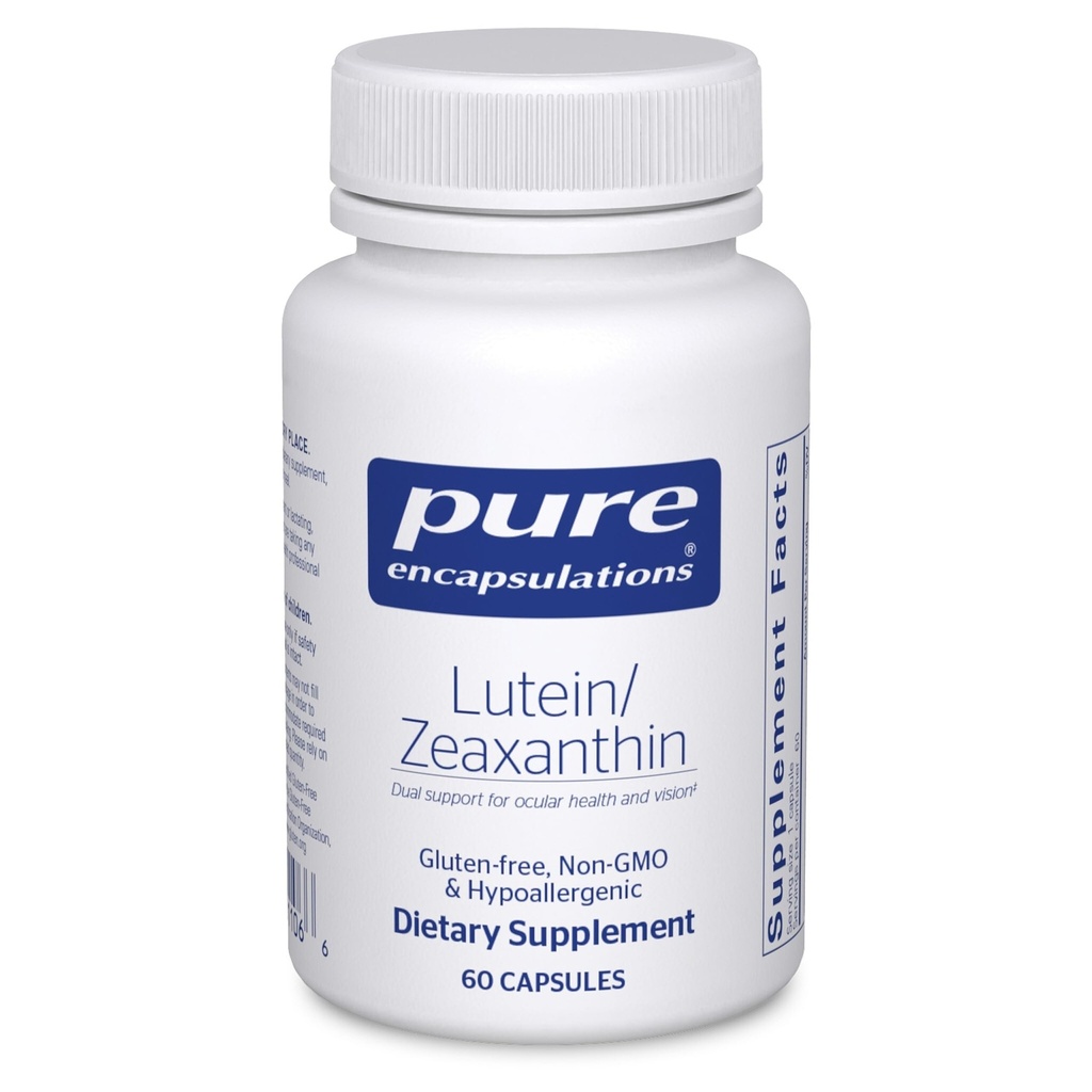 Pure Encapsulations Lutein & Zeaxantin - Podpora celkovej vízie* - udržuje makulárne pigmenty a zdravie očí* - Antioxidačná podpora* - Vegan- Friendly & Non- GMO - 60 kapsúl