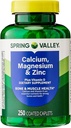 Vápnik, horčík, zinok a vitamín D3. Jarné údolie kalcium horčík s Plus vitamín D3 Caplets Dietary Supplement, 250 Počet Bundle s Luall 45 Diabetes dekódované