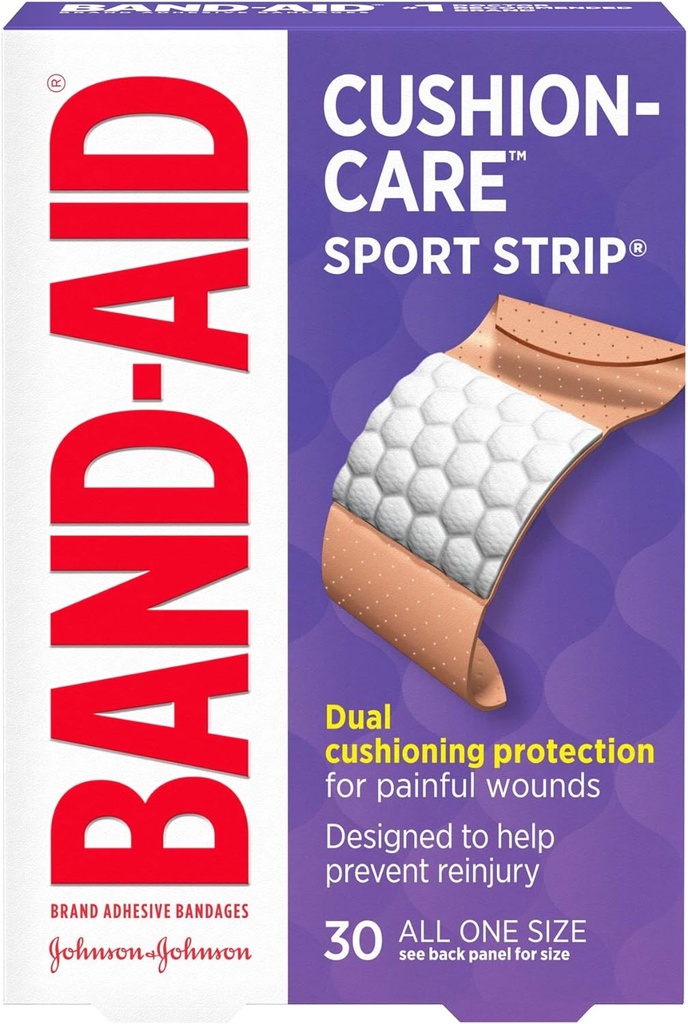 Band-Aid Brand Adhesiave pásy, Sport Strip/Extra Wide, 30 Počet