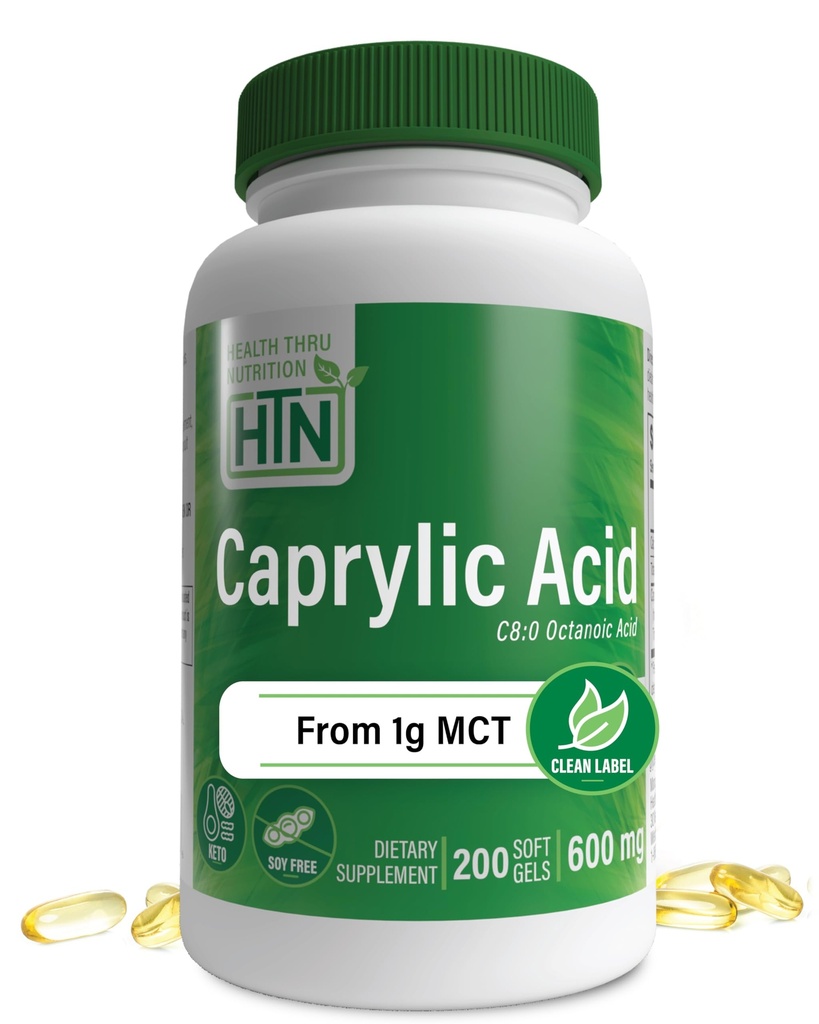 Zdravie Thru Nutrition Kaprylová kyselina 600mg 200 Softgels 