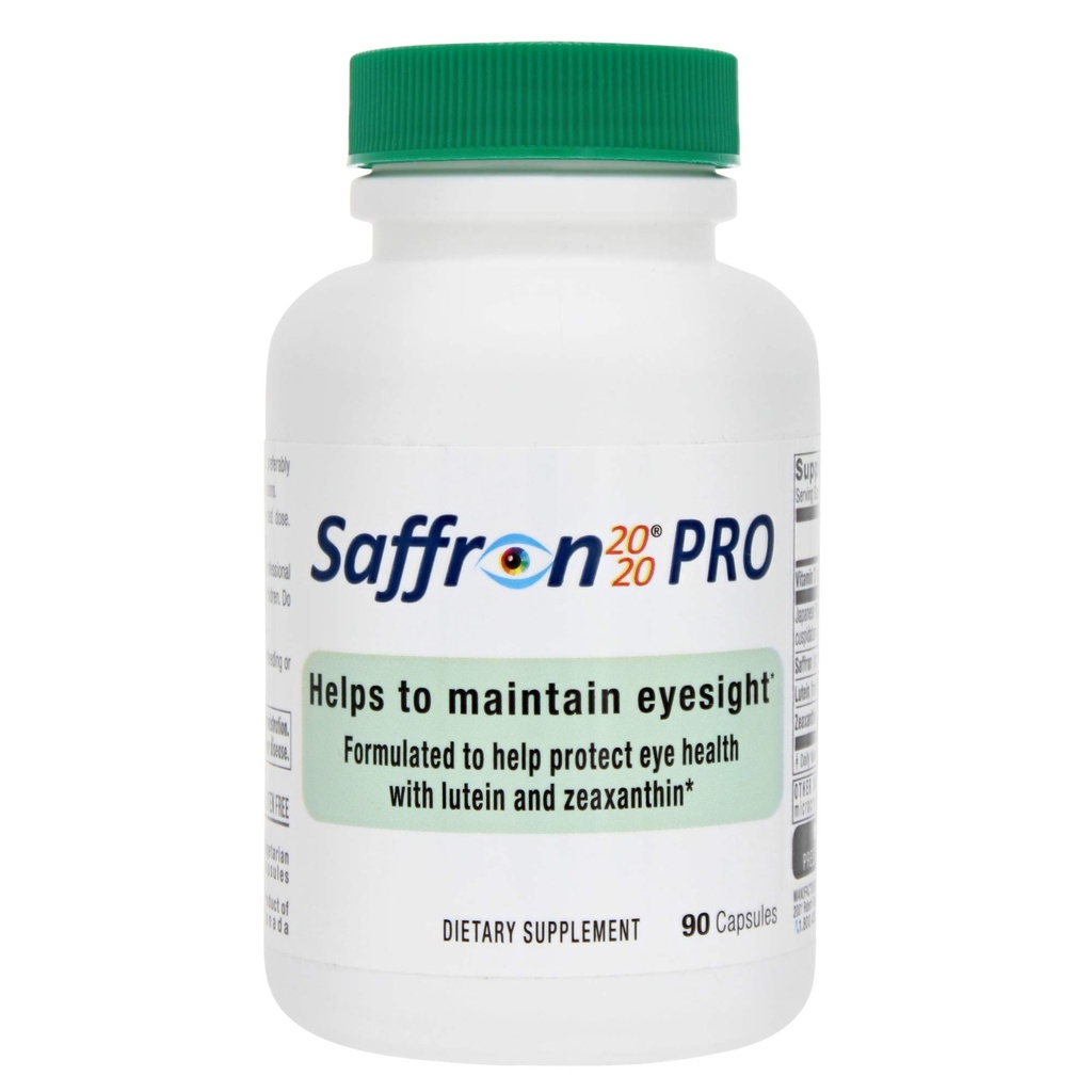 Saffron 2020-PRO doplnok so saffronom, Resveratrolom, Zeaxantínom a luteinom- 90 Vegetariánskych kapsúl