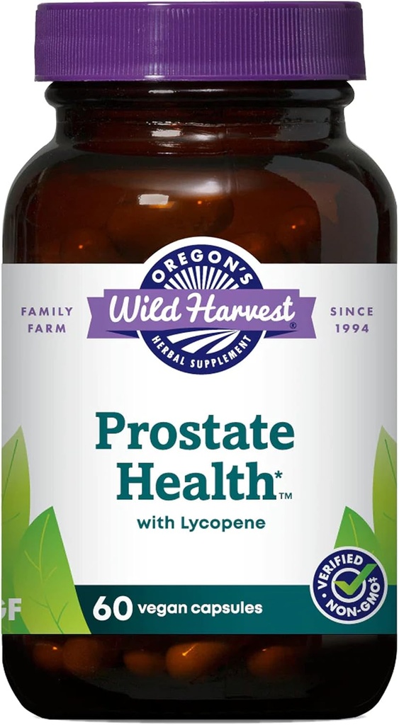 Oregon's Wild Harvest Prostate HealthTM s kapsulami Lycopene, 60 grófov
