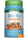 Pravda prírody vitamín D3 + K2 Gummies 