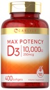 Carlyle vitamín D 10000 IU 400 Softgels 